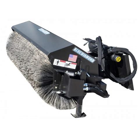 mini skid steer rotory broom|sweeper attachment for skid steer.